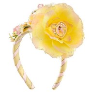 Tiara Bela e Fera Infantil com Flor