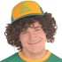 Peruca Dustin Stranger Things Adulto Castanho