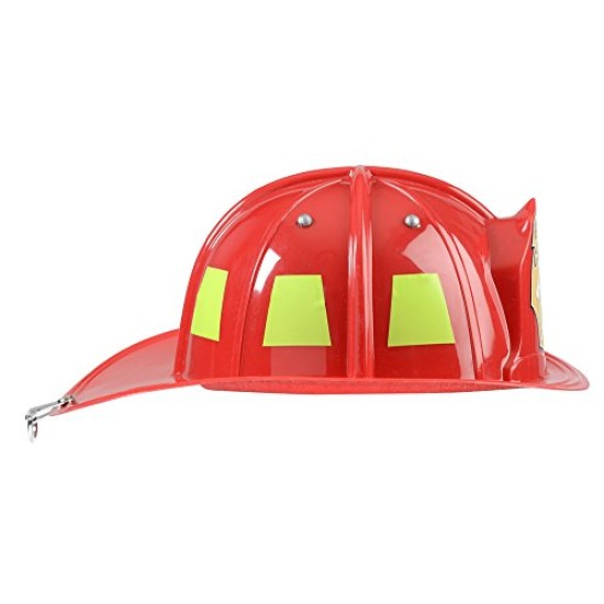 Chapéu Bombeiro Luxo Infantil Vermelho