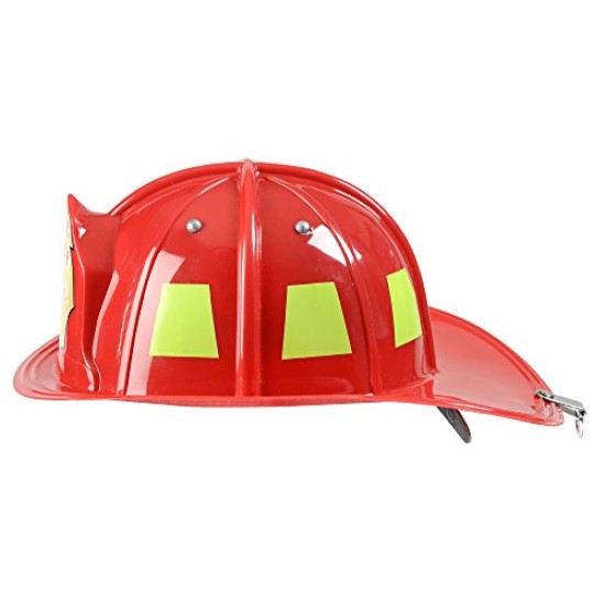 Chapéu Bombeiro Luxo Infantil Vermelho