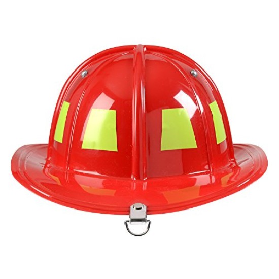 Chapéu Bombeiro Luxo Infantil Vermelho