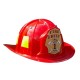 Chapéu Bombeiro Luxo Infantil Vermelho