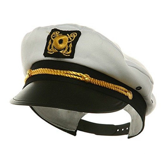 Chapéu Capitão Yacht Marinheiro Ajustável Infantil