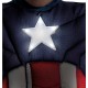 Fantasia Capitão América Músculos e Luz Infantil Luxo