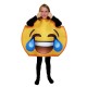 Fantasia Emoji Chorando de Rir Infantil Luxo