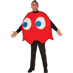 Fantasia Fantasma Laranja PacMan Luxo Adulto