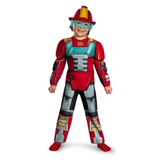 Fantasia Heatwave Rescue Bot Transformers infantil   