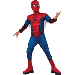 Fantasia Homem Aranha de Volta ao Lar Infantil Luxo Músculo