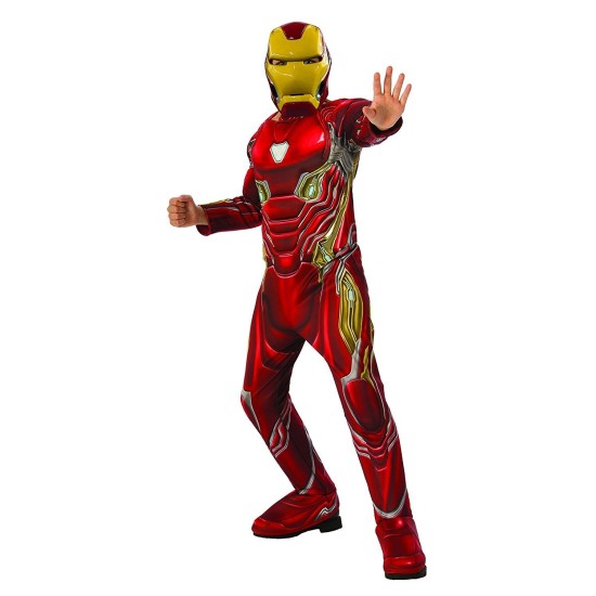 Fantasia Homem de Ferro Guerra Infinita Infantil Luxo