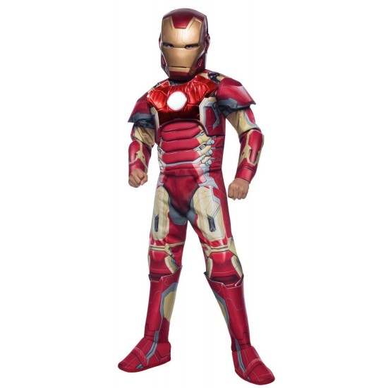 Fantasia Homem de Ferro Os Vingadores 2 Era de Ultron Musculos Infantil