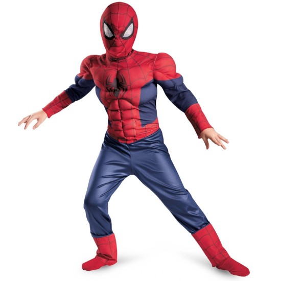 Fantasia Infantil Homem Aranha com Músculos Elite
