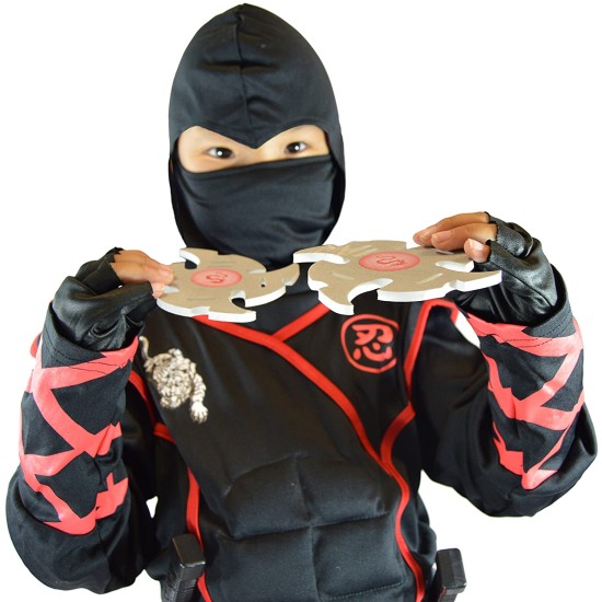 Fantasia Infantil Ninja Estrela Luxo