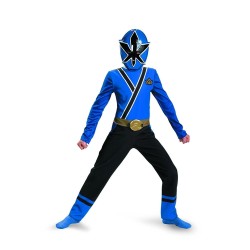 Fantasia Infantil Power Rangers Azul Samurai