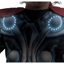 Fantasia Infantil Thor com Músculos e Luz no Peito Luxo