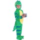 Fantasia Jacaré Infantil  Bebê Luxo Verde Azul