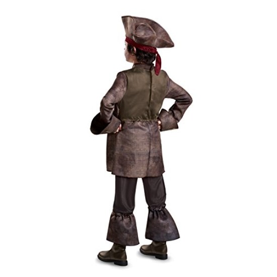 Fantasia Jack Sparrow Piratas do Caribe Luxo Infantil POTC5