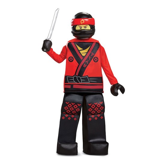 Fantasia Kai Ninjago Lego Luxo Infantil Filme