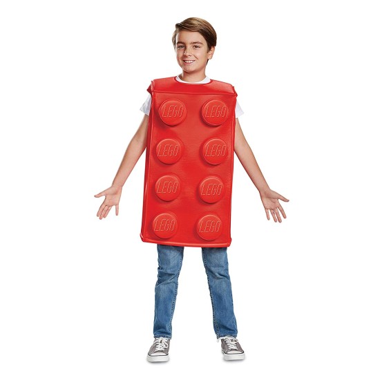 Fantasia Lego Vermelho Infantil