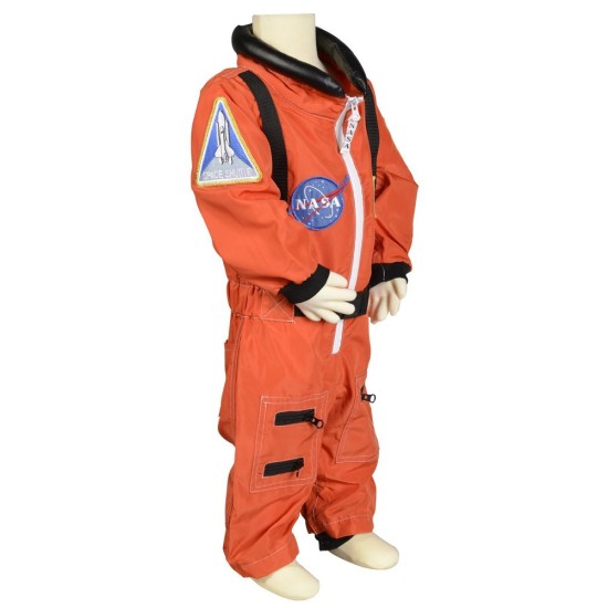 Fantasia Macacão de Astronauta Infantil Laranja