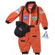 Fantasia Macacão de Astronauta Infantil Laranja