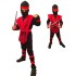 Fantasia Ninja Shogun Infantil Vermelho