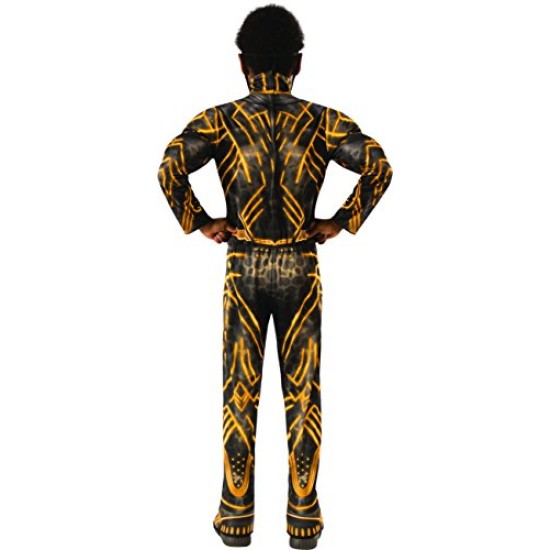 Fantasia Pantera Negra Amarelo Infantil Luxo