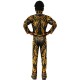Fantasia Pantera Negra Amarelo Infantil Luxo