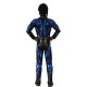 Fantasia Pantera Negra Azul Infantil Luxo