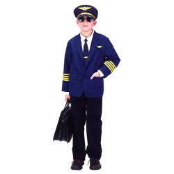 Fantasia Piloto de Avião Infantil Luxo