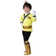 Fantasia Power Rangers Amarelo Luxo Infantil Adolescente