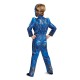 Fantasia Power Rangers Azul Filme Músculos Infantil