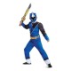 Fantasia Power Rangers Ninja Azul Luxo Infantil