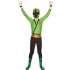 Fantasia Power Rangers Verde Infantil Adolescente Luxo