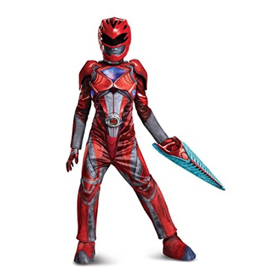 Fantasia Power Rangers Vermelha Filme Músculos Infantil Elite