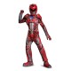 Fantasia Power Rangers Vermelha Filme Músculos Infantil Elite