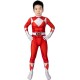 Fantasia Power Rangers Vermelha Infantil Luxo