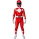 Fantasia Power Rangers Vermelha Infantil Luxo