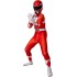 Fantasia Power Rangers Vermelha Infantil Luxo