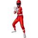 Fantasia Power Rangers Vermelha Infantil Luxo