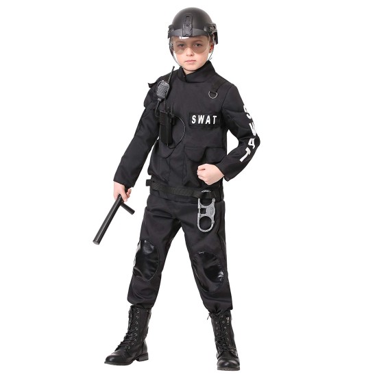 Fantasia SWAT Infantil Luxo Policial