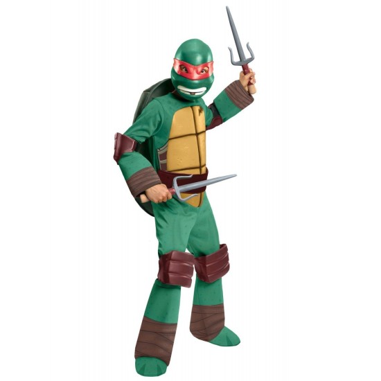 Fantasia Tartarugas Ninja Infantil Luxo Rafael com Músculos
