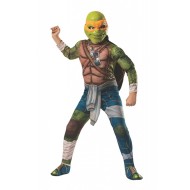 Fantasia Tartarugas Ninja Luxo Michelangelo com Músculos Infantil