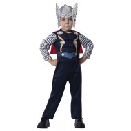 Fantasia Thor com Músculos Os Vingadores Assemble Infantil Completo
