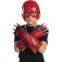 Máscara The Flash Cosplay Luxo Vermelho Infantil