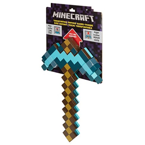 Machado e Espada Minecraft Dourado