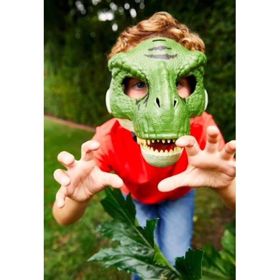Máscara Jurassic Park O Mundo dos Dinossauros TRex Infantil Tyrannosaurus