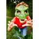Máscara Jurassic Park O Mundo dos Dinossauros TRex Infantil Tyrannosaurus