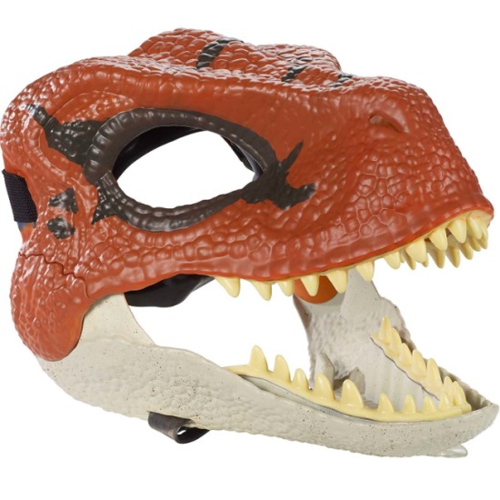 Máscara Jurassic Park O Mundo dos Dinossauros TRex Infantil Velociraptor