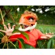 Máscara Jurassic Park O Mundo dos Dinossauros TRex Infantil Velociraptor