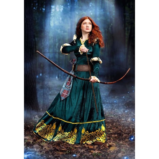 Fantasia Princesa Valente Merida Adulto Elite